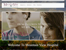 Tablet Screenshot of mtnviewhospital.com